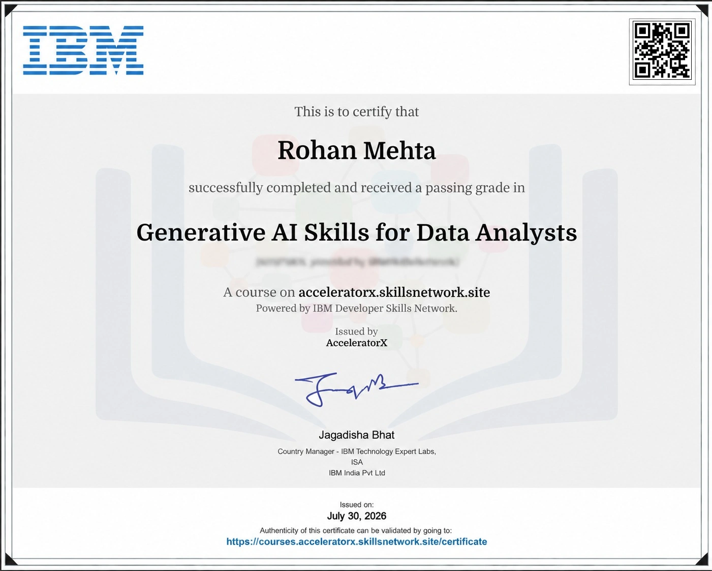 Become industry ready with IBM Data Analytics Certificate