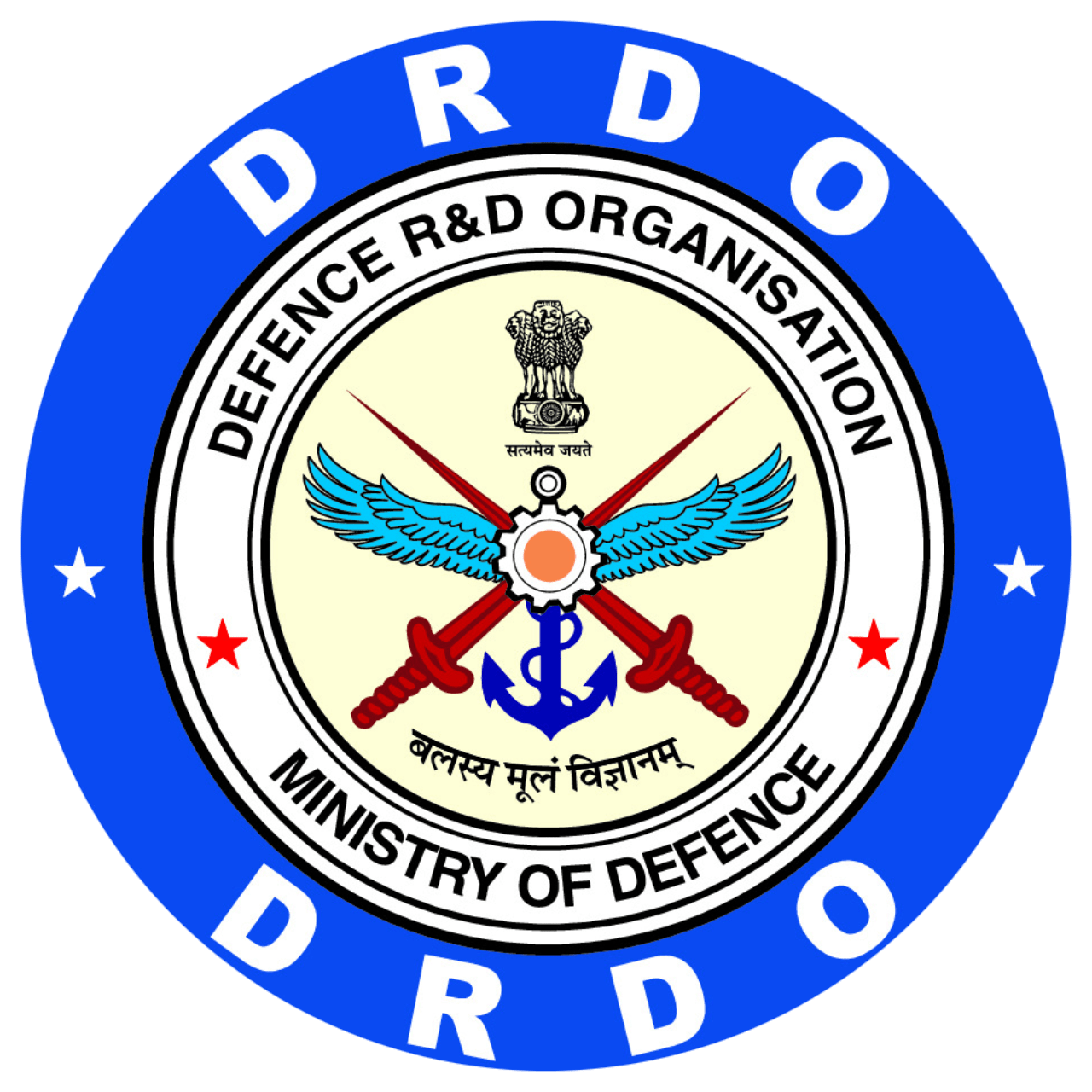 Defence Research and Development Organisation logo, representing government sector career exposure.