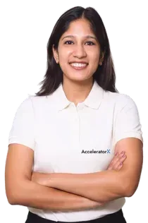 Professional headshot of Anjali Sharma, a corporate product strategy consultant and course mentor.