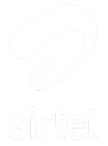 Airtel corporate telecommunications logo, showcasing prominent regional placement partners.