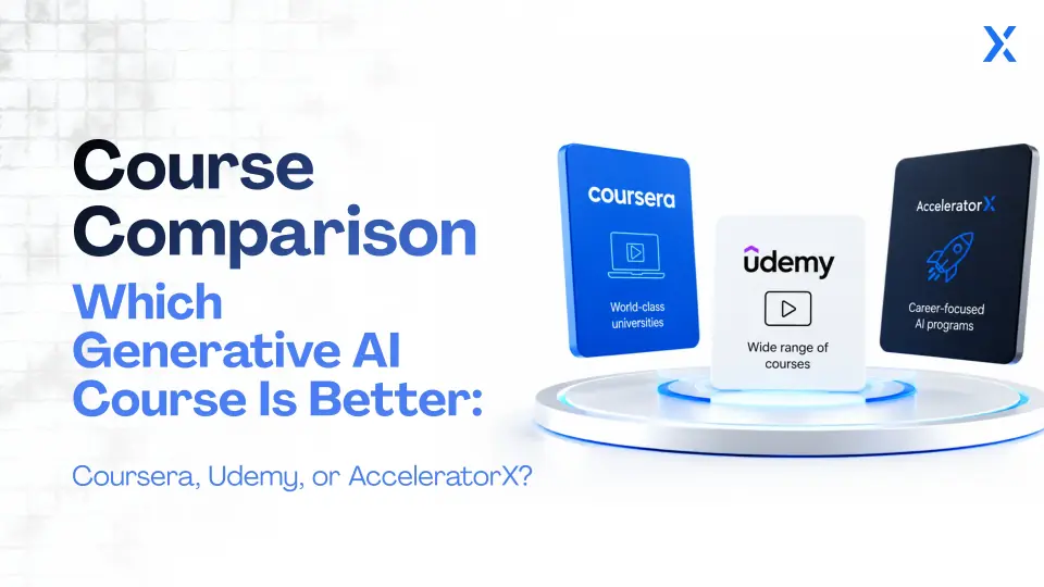 Coursera vs Udemy vs AcceleratorX Generative AI course