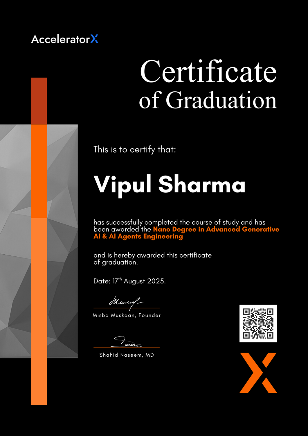 Certification